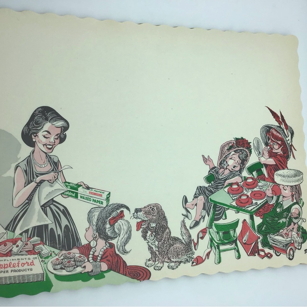 Vintage Advertising Paper Placemats